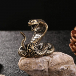 Cobra v&auml;ikesed kaunistused massiiv messingist madu teelaud Antiik V&auml;ikesed vaset&uuml;kid Vase nikerdused K&auml;epidemed Vaskn&otilde;ud Tee Lemmikloomad 4x4cm