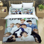 KPOP S-Stray-K-Kids print Voodipesukomplektid peen vooditarvikute komplekt tekikate vooditekikomplekt voodipesukomplekt luksuslik s&uuml;nnip&auml;evakingitus EU Twin 135x200cm