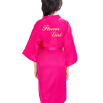 Laste hommikumantel Mugav ja elegantne temperament &uuml;hev&auml;rviline Laste lillet&uuml;druk Lillet&uuml;druk Pruut Hommikumantel Kardigan Pulmat&uuml;druk 4 roosa punane v&auml;rv