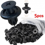 5/100 tk 8 mm plastneedid kinnitusdetailid kruvi auto kaitseraua poritiivale mustad neetidega auto kinnitusklambrid Toyota Focus Kia Nissan Yamaha jaoks