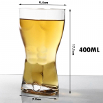 1tk 60/400ml ainulaadne &otilde;lletops naljakas meestele naistele kehakujuline l&auml;bipaistev veiniklaas baar joogin&otilde;ud kokteilikruus kohvimahl teetass