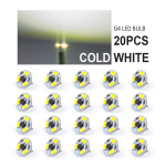 20 tk &uuml;mmargune 12V G4 mini LED 3LEDS SMD5730 PCB katte LED pirn sooja valge kristallvalgusega l&uuml;htri valgustuspirnid 20PCS COLD WHITE LED BULB