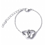 5 tk/komplekt s&uuml;damekujulised ehted S&otilde;rmuste komplektid k&otilde;rvar&otilde;ngad kaelakee naistele Elegance topelt s&uuml;damega ehted