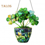 2D lame ristikheina kaunistusega peitsitud akr&uuml;&uuml;lakna p&auml;ikesep&uuml;&uuml;dja ​​Monstera lehtedega rippuv ornament rohelus kingitus looduses&otilde;pradele roheline