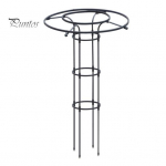 Metallist aiav&otilde;re ronitaimedele, vihmavarjuga kaetud puuriv&otilde;re, vertikaalne taimetugi, ronimisraam potitaimedele, ronililledele 90 cm valge