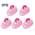 5 tk silikoonist k&uuml;&uuml;nelaki pudelihoidja mahavalgumisvastane pudeli alus k&uuml;&uuml;nelaki pudeli stabilisaator manik&uuml;&uuml;ri kuvamiseks Professionaalne k&uuml;&uuml;nekunsti t&ouml;&ouml;riist valge