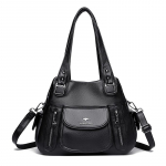 Naiste kott Crossbody kott Naiste Atmosf&auml;&auml;riline keskealine Lady Mother Bag &otilde;lakott must