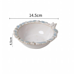 Prantsuse stiilis reljeefsed s&ouml;&ouml;gitaldrikud, kerged luksuslikud loomingulised keraamilised taldrikute komplektid, magustoidud, salatikausid, peened majapidamistarbed