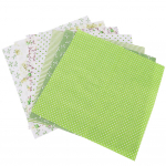 7pcs / set 100percent Cotton Batiks Sewing Craft Cloth for DIY Wallet Cushion Cover (S)