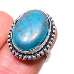 Natural Santa Rosa Turquoise 925 Sterling Silver Jewelry Ring Size 7 t3d72