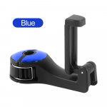 Universaalne auto kronsteini konks, multifunktsionaalne rippuv hoiuruum Mobiiltelefoni hoidik Tagumise istme riidepuu konks koti jaoks, rahakott riidest toidupood must