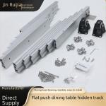 Alumiiniumisulamist teleskoopilised kokkupandavad lauareelingud ja s&ouml;&ouml;gilaua l&uuml;kandused Flat push table 1450mm without cabinet