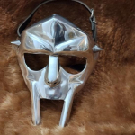 MF DOOM Mask Mad-Villain Face Armour Keskaegne k&auml;sitsi sepistatud Doom Mask Tribute MF Doomile! Alumiiniumist