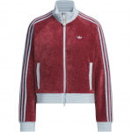 Adidas Originals V&auml;rviline Jakk Aasta Madu Piiratud V&auml;ljaanne Retro Triibuline V&auml;rviplokk Sametist Seisukrae Spordijakk L&uuml;hike Lahtine Jakk JN0723 2XS