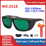 Laserprillid Kaitse R&ouml;ntgenkiired Kaitseprillid T&ouml;&ouml; T&ouml;&ouml;stuslikud Silmakaitse UV IPI IR IPL FPV 200-2000nm 1064 532nm