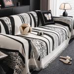 Four Seasons universaalne kodune elutoa diivanikate, masinpestav diivanipadi, pehme ja mugav tekk diivanil 180*340cm valge