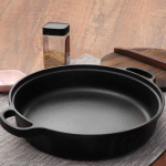 Tugev malmist praepann, mittenakkuva, induktsioon- ja gaasipliidiga &uuml;hilduv, sobib traditsiooniliseks kasutamiseks. 22cm Bare Pan black
