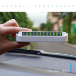 Autode kujundamine Ajutine parkimiskaart Telefoninumbri kaardiplaat Telefoninumber Parkimispeatus auto stiilis autotarvikud must