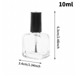 T&uuml;hjendage l&auml;bipaistvast klaasist k&uuml;&uuml;nelakki vedel kunstipudeli korduvt&auml;idetav konteiner A8