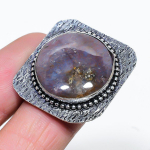 Dragon Blood Handmade 925 Sterling Silver Jewelry Ring Size 7 For Girls b5z38