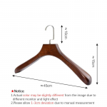 1/2 TK K&otilde;rgekvaliteedilised Vastupidavad Puidust Riidepuud, Retro Paksustatud Riidepuud Riietele S&auml;rkidele Jakkidele, Kvaliteetsed Laiade &Otilde;lgadega &Uuml;likonna Korraldajad 1PCS