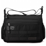 Meeste suure mahutavusega kerge kulumiskindel Oxfordi kott &otilde;lakott vabaaja crossbody kott must