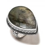 Labradorite Handmade 925 Sterling Silver Jewelry Ring Size 6 i7s59