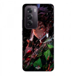 Coque de t&eacute;l&eacute;phone - Maniacase - Oppo Reno 12 5G - Silicone - Souple - Demon Slayer Tanjiro Kamado