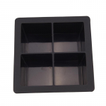 Hiiglaslik silikoonist j&auml;&auml;kuubik, ruudukujuline Jumbo King Size, suur must hallitus, suur vormialus