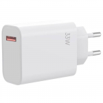 USB laadija 33W - E.F.CONNECTION - Xiaomi Redmi Note 14 13 12 jaoks - Kiirlaadimine - Optimaalne kaitse - USB-A valge