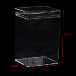 Ristk&uuml;likukujuline plastkarp, k&uuml;psise kommide nuku kinkekarp, l&auml;bipaistev karp