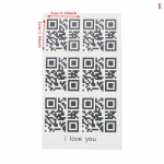 Creative Wrist Body Love QR-koodi v&otilde;lts t&auml;toveering veekindel ajutine t&auml;toveering kleebis as the picture