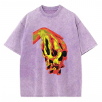 T&auml;nava stiilis pealuu tr&uuml;kiga pestud denim naiste T-s&auml;rk Uus lahtine &uuml;mara kaelusega l&uuml;hikeste varrukatega tudengipeo vintage topp 3XL