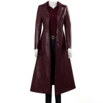 Jakk Pikk Naiste R&otilde;ivad T&auml;navamood &Uuml;hev&auml;rviline Steampunk Gooti Rev&auml;&auml;riga Biker Jakk Naine PU Trench Coat L veinipunane v&auml;rv