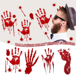 Halloweeni seinakleebised Blood Zombies aknaklaaside kaunistused seinakleebised