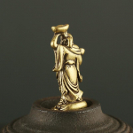 Vask Maitreya Buddha Miniatuurid Kujukesed Tasku messingist V&auml;ike kuju Ornamendid Kodukaunistused K&auml;sit&ouml;&ouml; elutoa kirjutuslaua kaunistamiseks