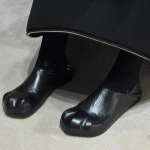 Armsad kassik&uuml;&uuml;sest tasase tallaga pehmest nahast slip-on kingad Naiste Mary Jane korterkingad Mugavad vabaajakingad Kummist tald 35 must
