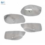 AINULT 4-ukseline pehmest nahast ukse k&auml;etoe kate VW Golf 4 MK4 Bora Jetta 1999 - 2005 auto ukse k&auml;etoe paneeli nahakatte trimmile RHD Gray