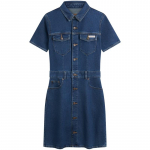 Calvin Klein Ameerika Vintage Nuppudega S&auml;rkkleit L&uuml;hike Varrukas Naiste Kleidid 47C661G XXS