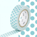 Masking Tape MT Pois bleu lagon - dot soda sinine