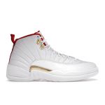Air Jordan 12 Retro FIBA Meeste Tossud Valge University-Red-Metallic-Gold 130690-107 42