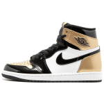 Air Jordan 1 Retro High OG NRG Gold Toe Unisex tossud Must Must-Metallik-Kuldne-Valge 861428-007 36
