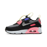 Nike Air Max 90 Toggle PS Suitsuhall P&auml;ikeseloojangu Pulsiga Laste tossud Must Metallik-H&otilde;be CV0064-004 28