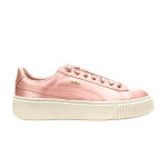 Puma Basket Platform Satin - Roosa Naiste Tennised H&otilde;be-Roosa Kuldne Whisper-White 365719-01 38