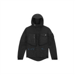 Nike X Off-White mitmetaskuline lukuga kapuutsiga jakk FW22 Meeste jakid Must DN1750-010 S