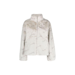 Nike Naiste Pl&uuml;&uuml;sist Prinditud Kunstkarusnahk Jakk Light Bone Naiste Streetwear DQ6842-072 XL