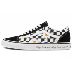 Vans Old Skool L&otilde;uend K&uuml;ljeprindiga Madalad Rula Kingad Unisex Tossud Must Valge VN0A5KRFB0B 34.5