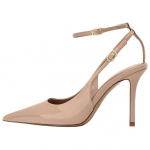 Zara Elegantne Lakknahast Efektiga Avatud Seljaga Stiletto Kontsad 10,5cm Naiste Kontsad Beež 2233510 39