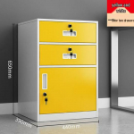 Kontori mobiilne hoiukapp lukuga: Lauasahtli all olev lehtmetallist arhiiv ja sahtlite organiseerija Economy