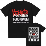R&auml;ppar HOMIXIDE Graafilise tr&uuml;kiga T-s&auml;rk Unisex Fashion Hip Hop Style T-s&auml;rk Meeste vabaaja puuvillased &uuml;lisuured l&uuml;hikeste varrukatega T-s&auml;rgid XXXXXL must